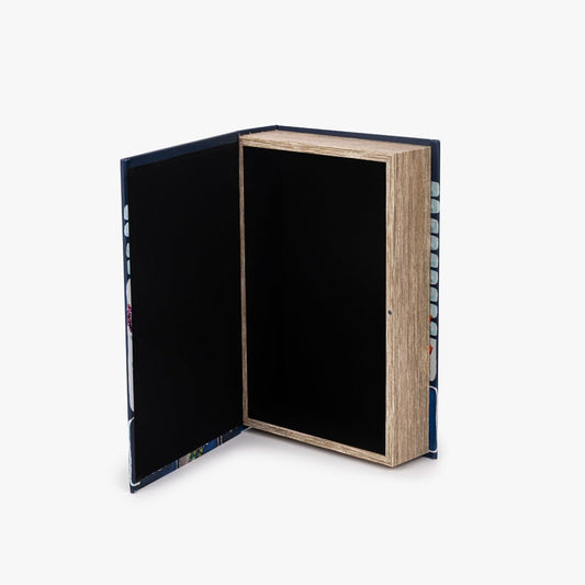 Caixa Livro Azul KIOSK - Gato Preto