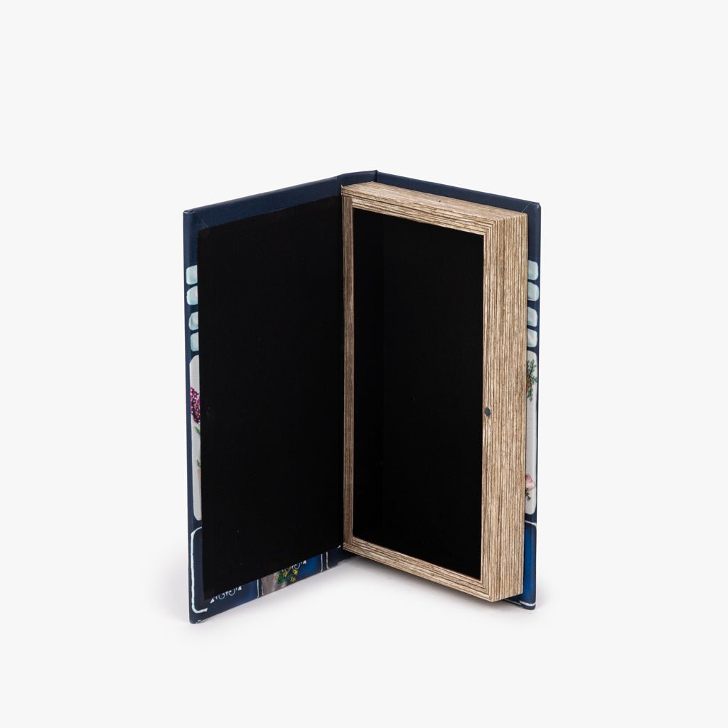 Caixa Livro Azul KIOSK - Gato Preto