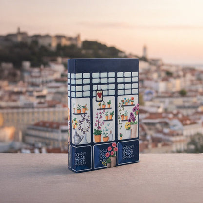 Caixa Livro Azul KIOSK - Gato Preto