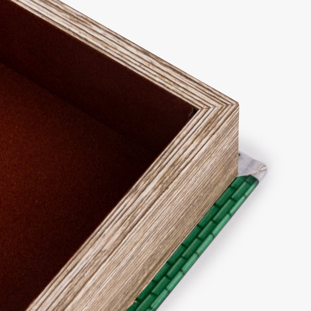 Caixa Livro Verde VILLAGE - Gato Preto