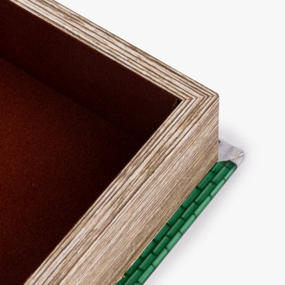 Caixa Livro Verde VILLAGE - Gato Preto