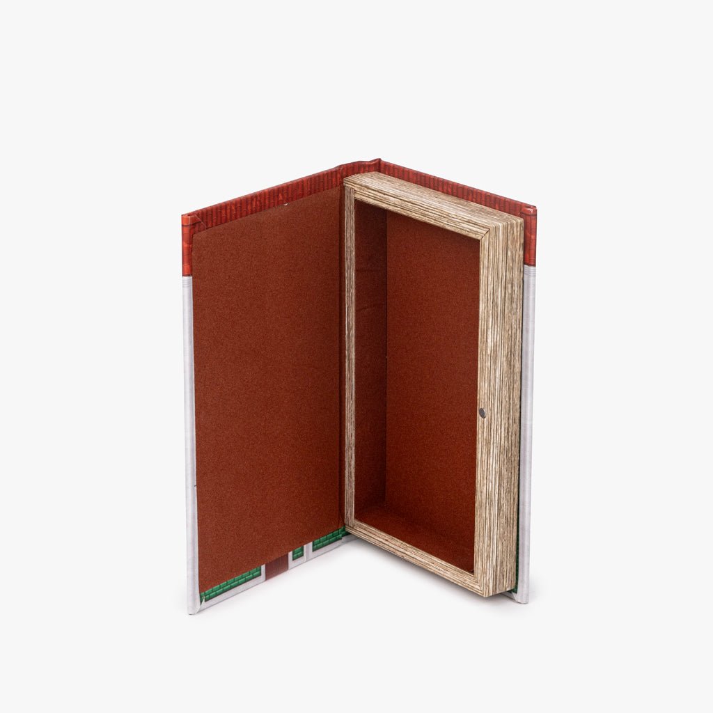 Caixa Livro Verde VILLAGE - Gato Preto