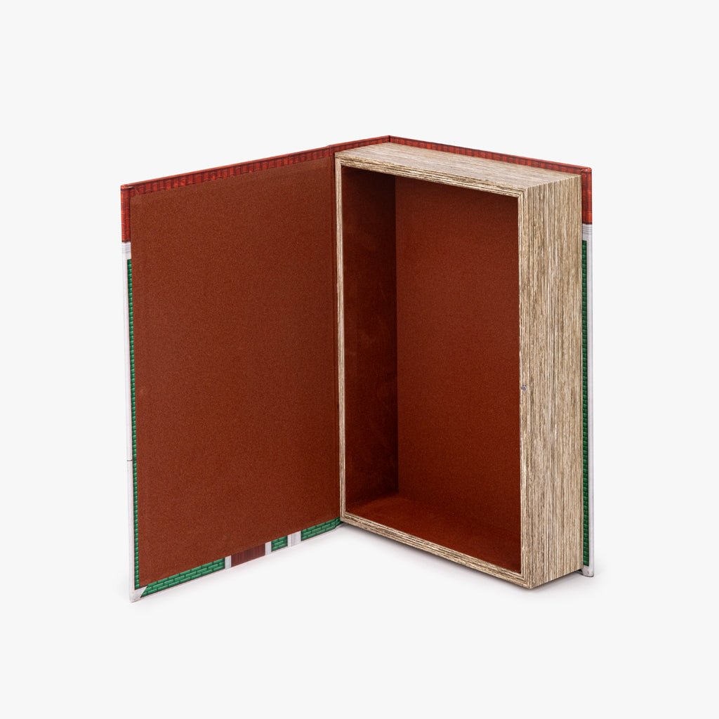 Caixa Livro Verde VILLAGE - Gato Preto