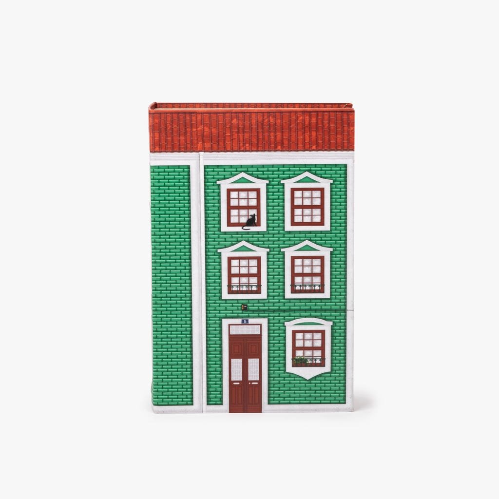 Caixa Livro Verde VILLAGE - Gato Preto