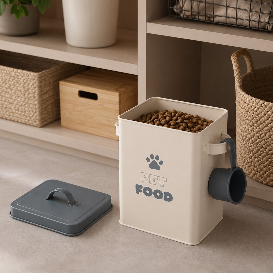 Caixa ração com colher doseadora PAWRENTS - Gato Preto