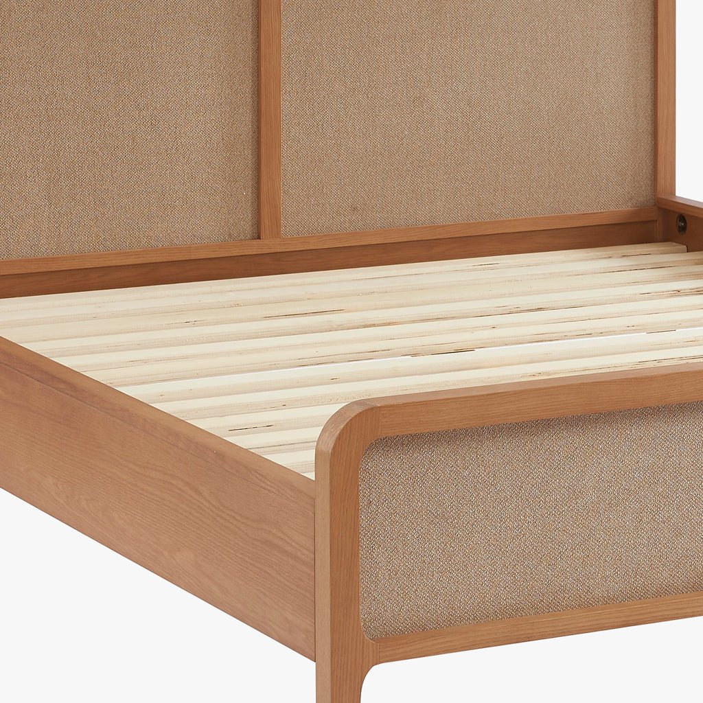 Cama com Cabeceira em Linho BIZERTA - Gato Preto