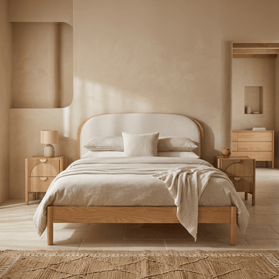 Cama com Cabeceira Estofada TUNES - Gato Preto