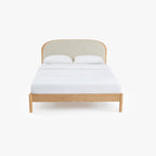 Cama com Cabeceira Estofada TUNES - Gato Preto