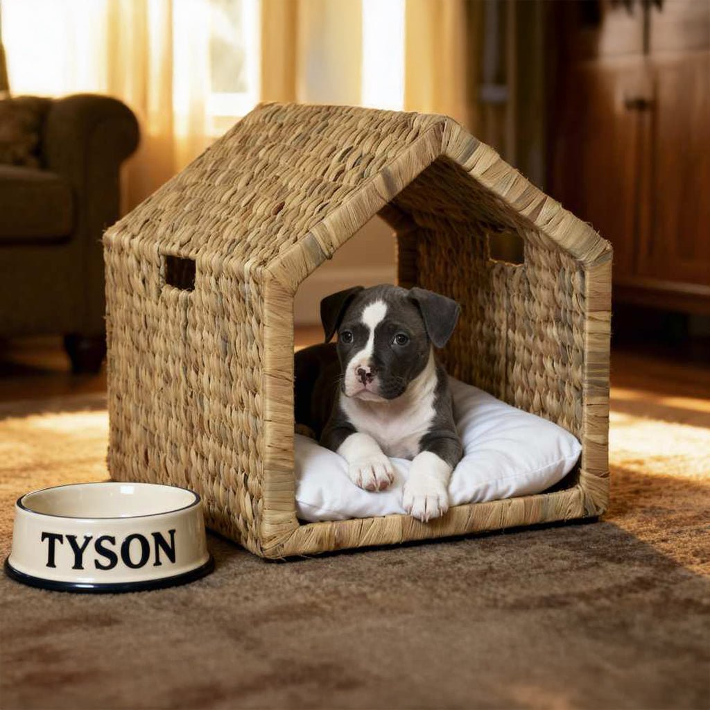 Cama de Animal Palhinha 43X43X46 PAWRENTS - Gato Preto