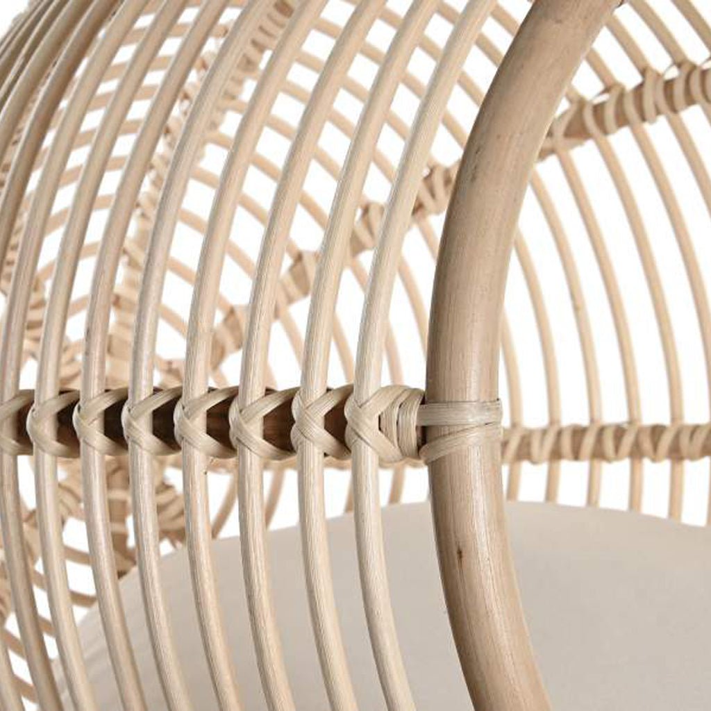 Cama de Animal Rattan Circular 55x50x55 PAWRENTS - Gato Preto