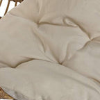 Cama de Animal Rattan Circular 60x58x58 PAWRENTS - Gato Preto