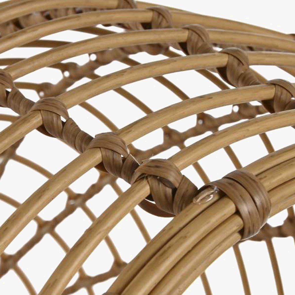 Cama de Animal Rattan Circular 60x58x58 PAWRENTS - Gato Preto