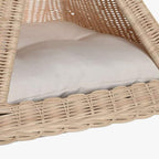 Cama de Animal RattanTriangular 45x45x45 PAWRENTS - Gato Preto