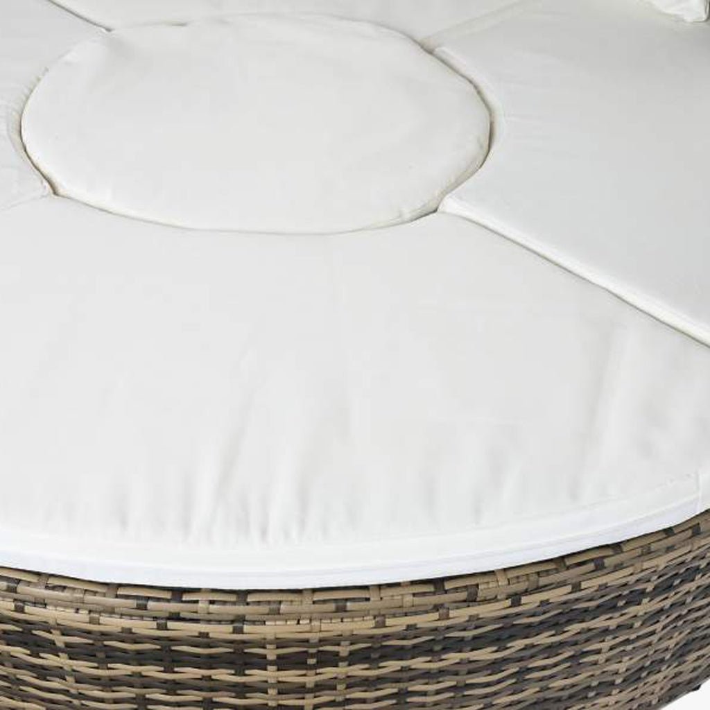 Cama de Exterior em Rattan SIESTA | Ø175×145 cm - Gato Preto