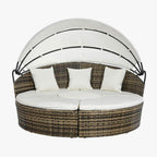 Cama de Exterior em Rattan SIESTA | Ø175×145 cm - Gato Preto