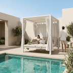 Cama de Exterior HORIZON | 148×188×205 cm - Gato Preto