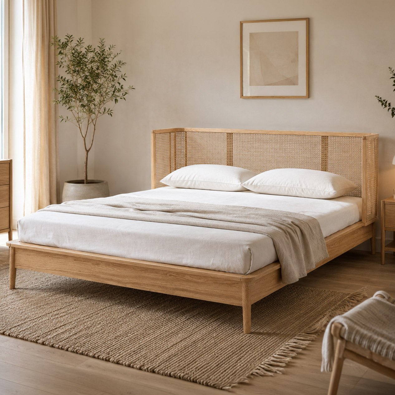 Cama rattan 160x200cm CARTAGO - Gato Preto