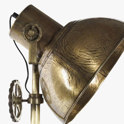 Candeeiro de Chão Tripé Metal Dourado ICONIC - Gato Preto