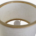 Candeeiro de Mesa Bambu 39 cm PALHA - Gato Preto
