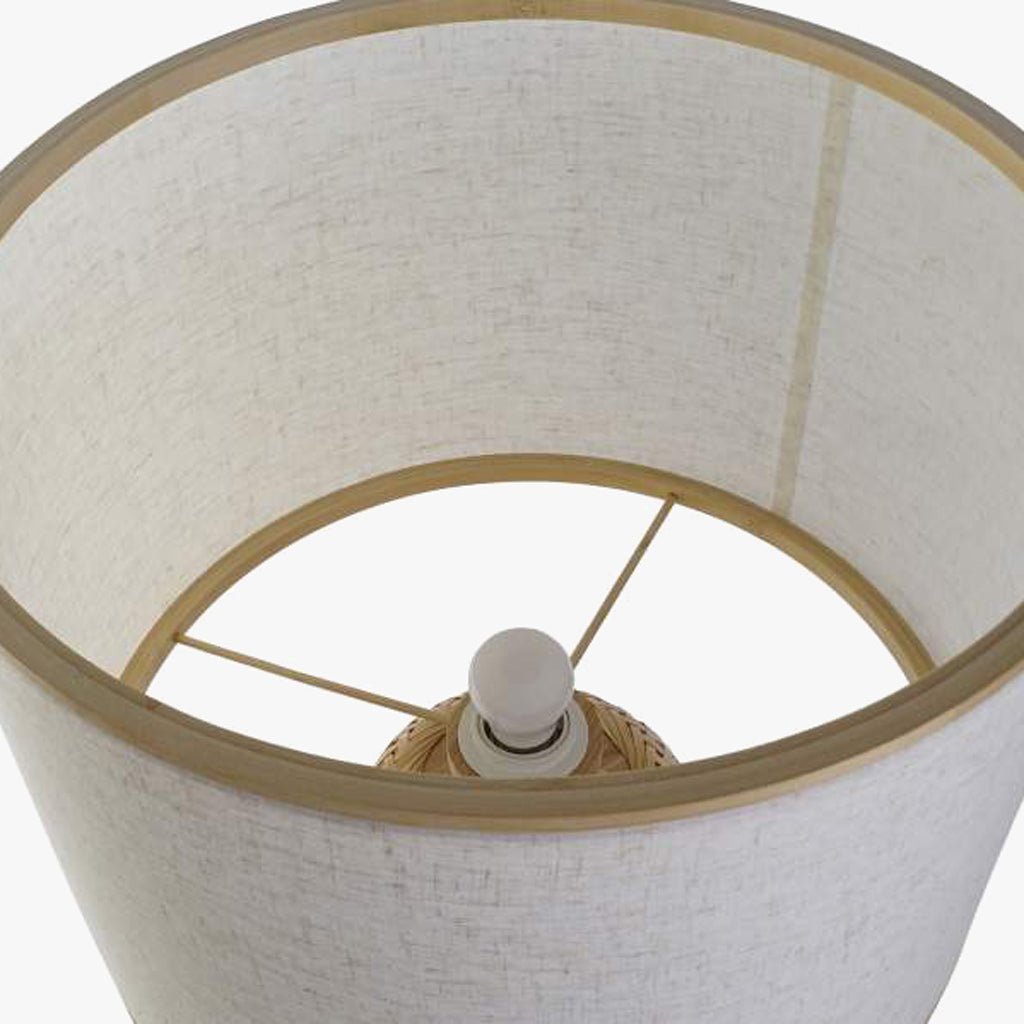 Candeeiro de Mesa Bambu 71 cm PALHA - Gato Preto