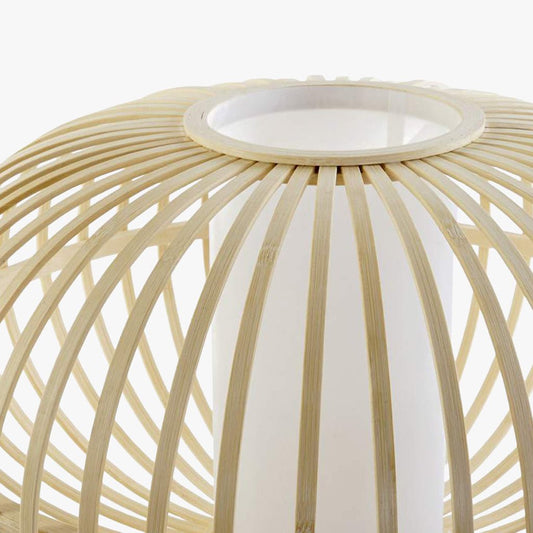 Candeeiro de Mesa Bambu e Tecido ICONIC - Gato Preto