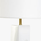 Candeeiro de Mesa Branco 62 cm LUMINA - Gato Preto