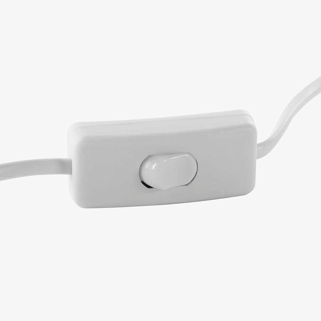 Candeeiro de Mesa Louça Branco 58 cm LUMINA - Gato Preto