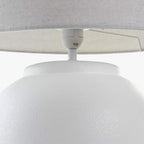 Candeeiro de Mesa Louça Branco 58 cm LUMINA - Gato Preto