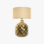 Candeeiro de Mesa Martelado Dourado LUXE - Gato Preto