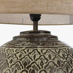 Candeeiro de Mesa Metal Cobre 62 cm ÉPICO - Gato Preto