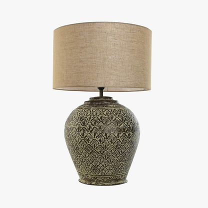 Candeeiro de Mesa Metal Cobre 62 cm ÉPICO - Gato Preto