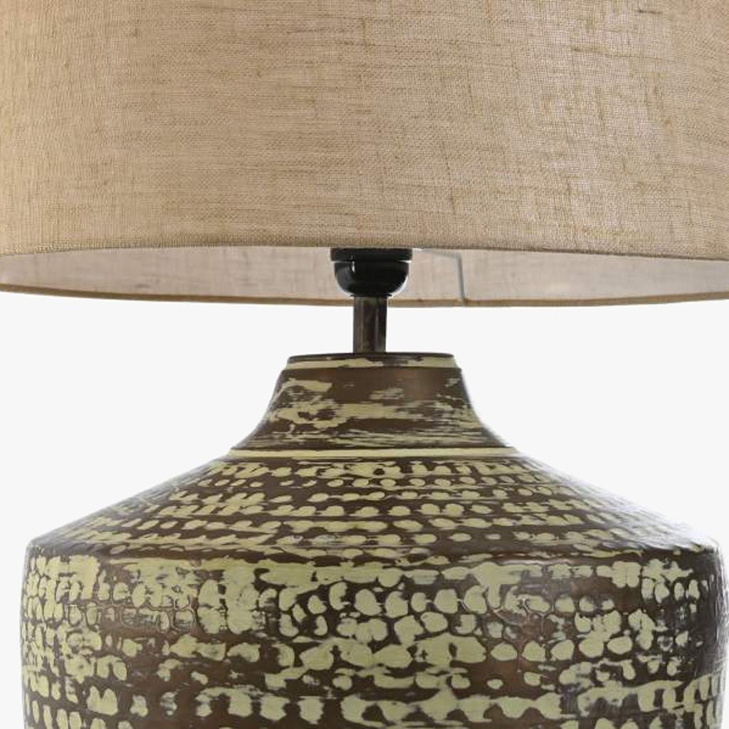 Candeeiro de Mesa Metal Cobre 63 cm ÉPICO - Gato Preto