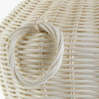 Candeeiro de Mesa Rattan Branco PALHA - Gato Preto
