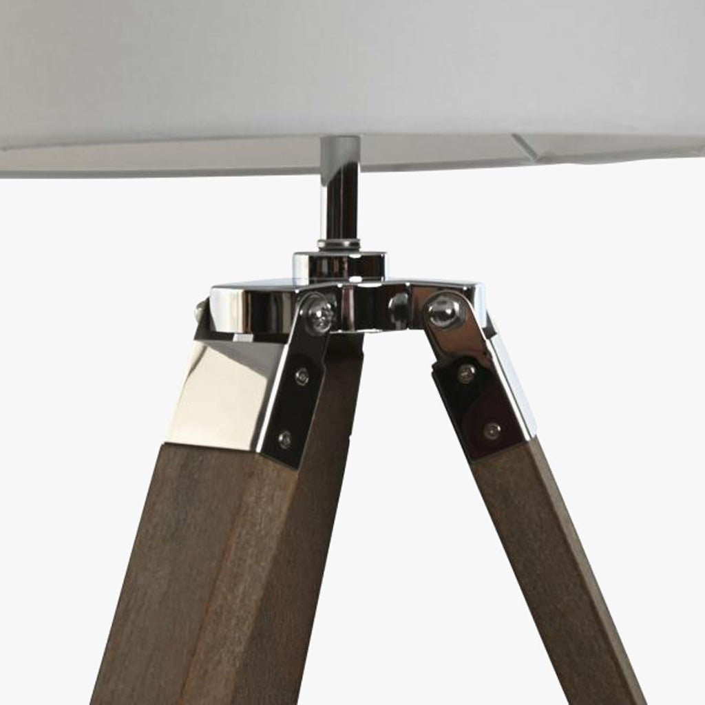 Candeeiro de Mesa Tripé Madeira ICONIC - Gato Preto