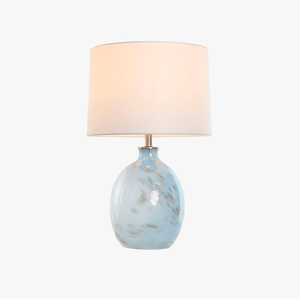 Candeeiro de Mesa Vidro Azul LUMINA - Gato Preto