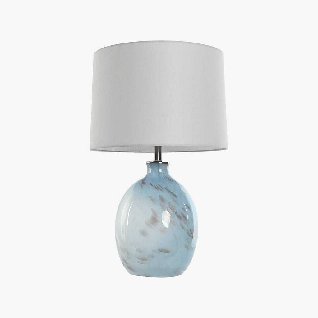 Candeeiro de Mesa Vidro Azul LUMINA - Gato Preto