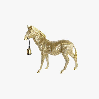 Candeeiro de Mesa Zebra Dourada WILD LIGHT - Gato Preto