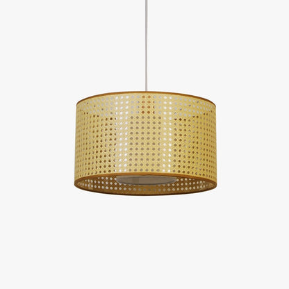 Candeeiro de Tecto em Rattan Natural SIERRA - Gato Preto