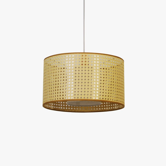 Candeeiro de Tecto em Rattan Natural SIERRA - Gato Preto