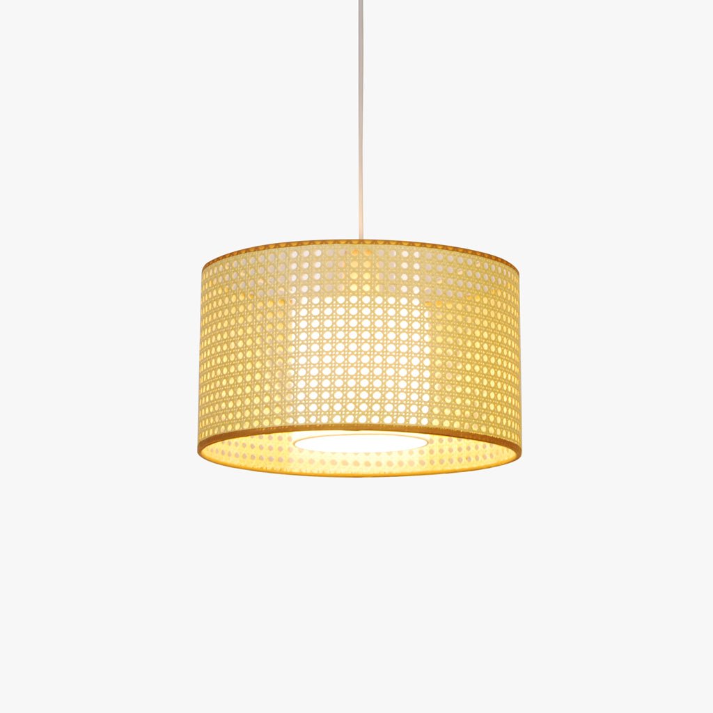 Candeeiro de Tecto em Rattan Natural SIERRA - Gato Preto