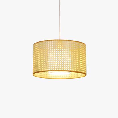 Candeeiro de Tecto em Rattan Natural SIERRA - Gato Preto