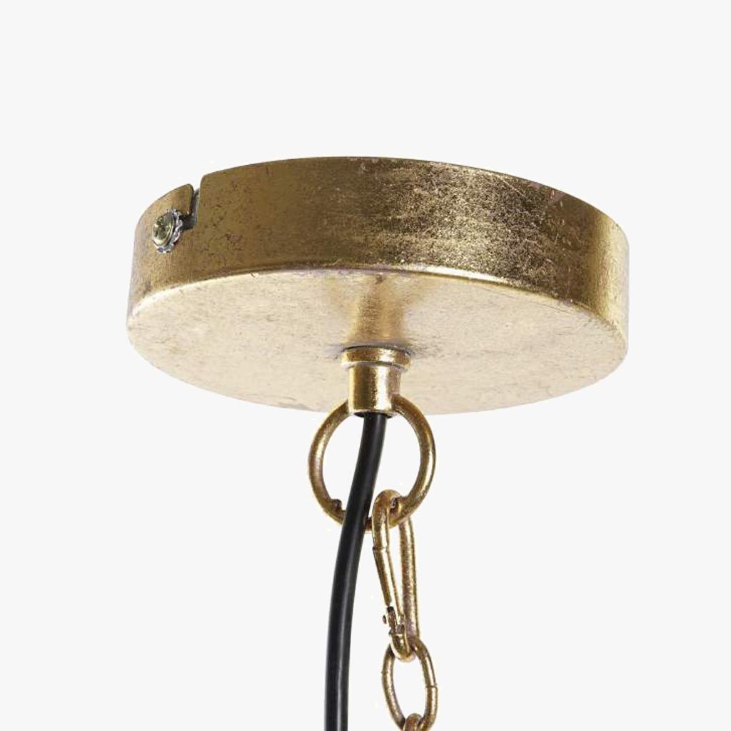 Candeeiro de Teto Bola Dourada LUXE - Gato Preto