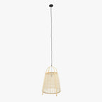 Candeeiro de Teto Cesto Bambu PALHA - Gato Preto