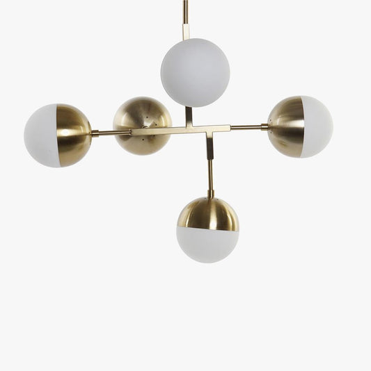 Candeeiro de Teto Esferas Dourado AXIS - Gato Preto