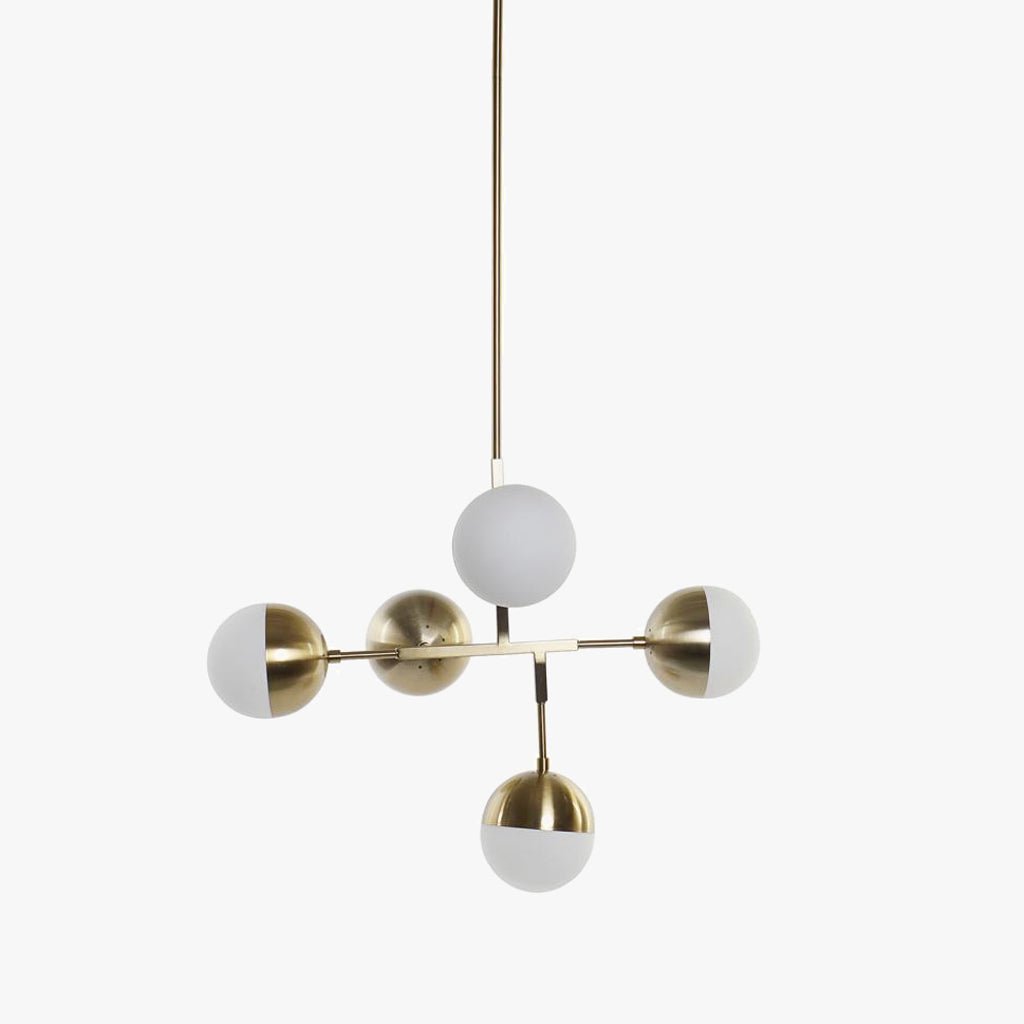 Candeeiro de Teto Esferas Dourado AXIS - Gato Preto