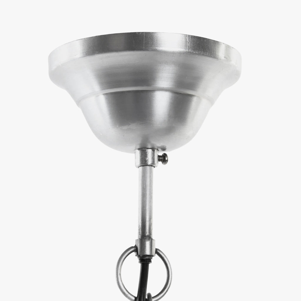 Candeeiro de Teto Ferro e Madeira 43cm FORGE - Gato Preto