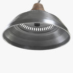 Candeeiro de Teto Ferro e Madeira 43cm FORGE - Gato Preto