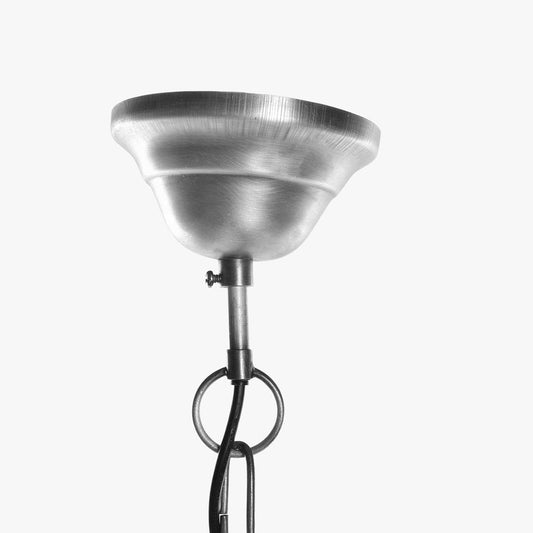 Candeeiro de Teto Metal Prateado FORGE - Gato Preto