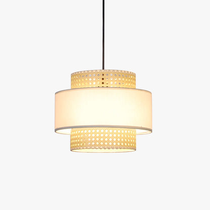 Candeeiro de Teto Natural e Rattan SIERRA - Gato Preto