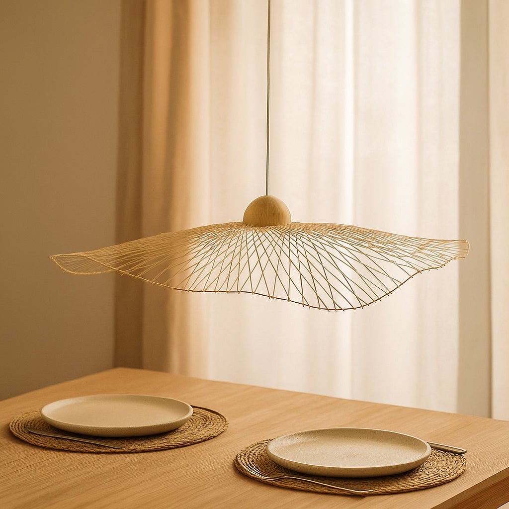 Candeeiro de Teto Orgânico Bambu ICONIC - Gato Preto